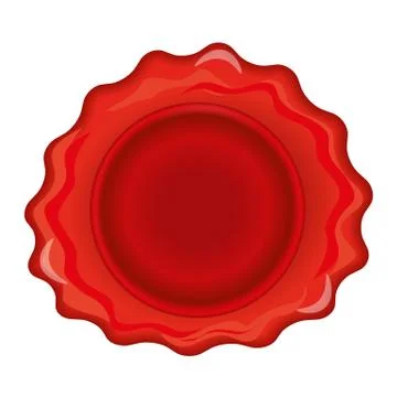 Wax stamp template Stock Illustration