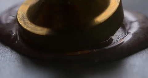 Wax stapming macro2 Video stock 123509299