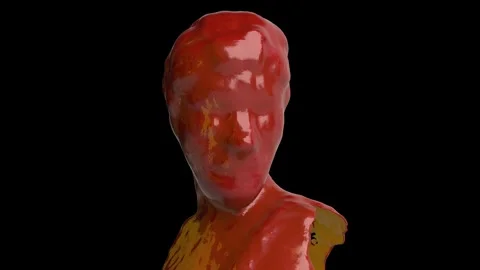 Wax statue 01 Stock Footage 340519562