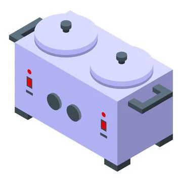 Wax stove icon isometric vector. Aromatic fire イラスト素材
