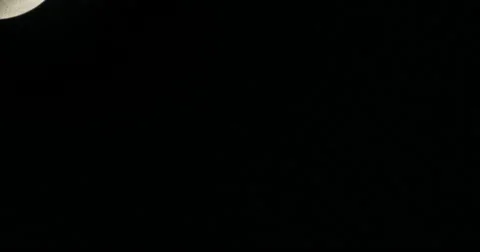 Waxing Crescent Moon Time Lapse 46% Full. 06-23-2015 Stock Footage 51535972