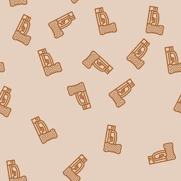 Waxing kit snowboard line vector seamless pattern Stockillustratie