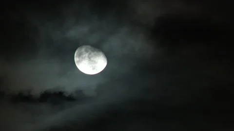 Waxing Moon Time Lapse Video stock 46784963