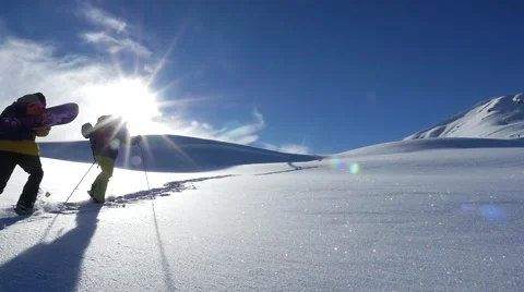 The Way To The Backcountry 96FPS Stock Footage 45040294