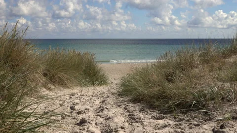 Way to beach Stock Footage 200374429