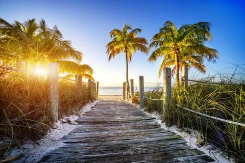 Way to the beach Stock Photos