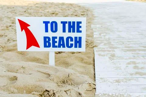 Way to the beach Stock Photos