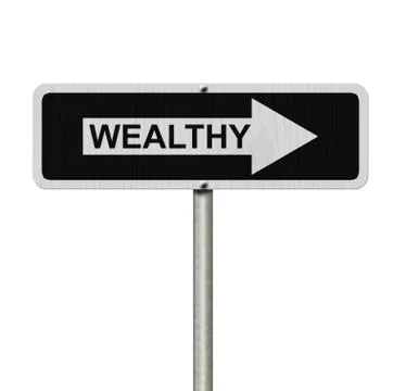 The way to being wealthy Stock Illustration