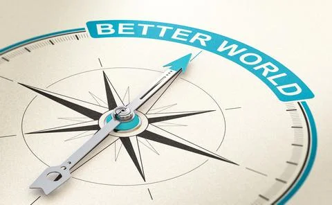 The way to a better world. Hope concept Stock Illustration