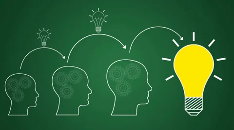 Way to a big idea Stock Footage 35252447