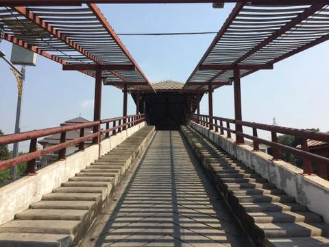 The way up the bridge Stock Photos