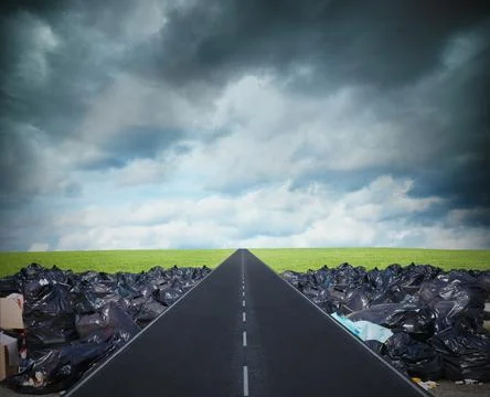 Way for a clean environment. overcome the global pollution problem Stock Photos