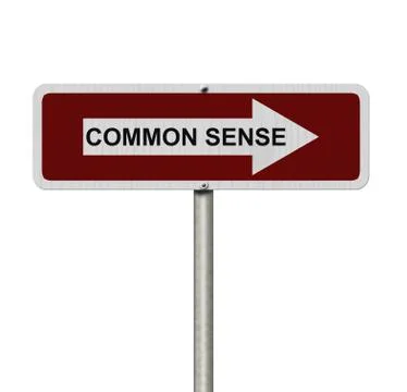 The way to Common Sense Stock Illustration