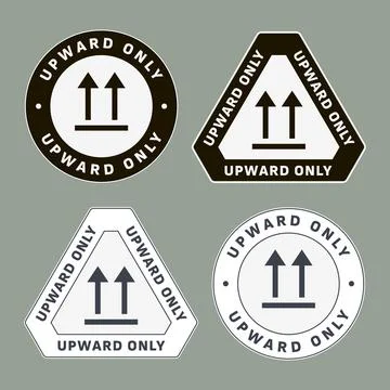 This Way Up. Correct Orientation Indicator. Packaging Symbol. Sign and Labe.. Stock Illustration