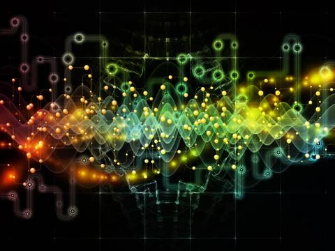 Way of Data Flow 스톡 일러스트