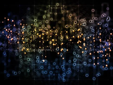 Way of Data Flow Stock Illustration