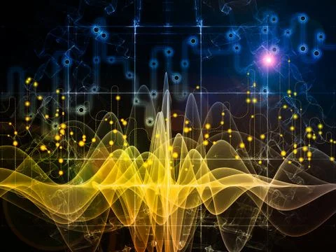 Way of Data Flow Stock Illustration