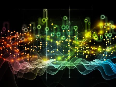 Way of Data Flow 무료 스톡 일러스트