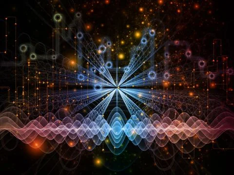 Way of Data Flow 스톡 일러스트