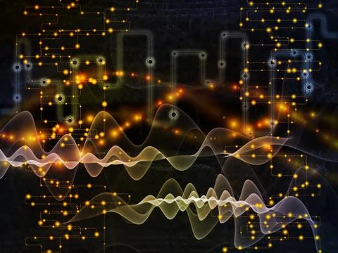 Way of Data Transfers Stock Illustration