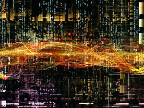 Way of Digital Network 스톡 일러스트