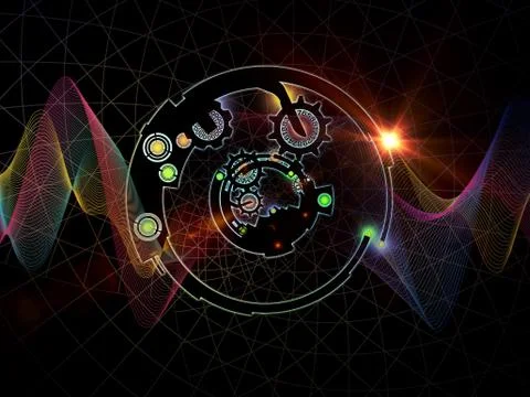 Way of Digital Processing 스톡 일러스트