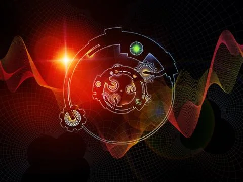 Way of Digital Processing Stock Illustration