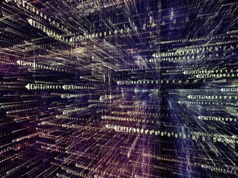 Way of Digital World Stock Illustration