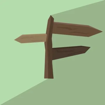 Way direction Illustrazione stock