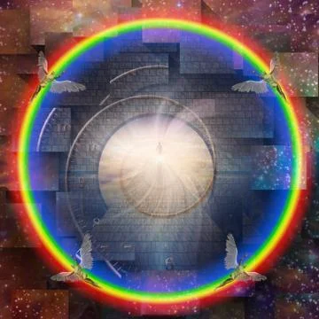 The way to Eternity Stock Illustration