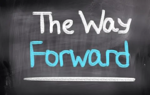 The way forward concept Stock Illustration