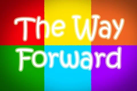 The way forward concept Stock Illustration
