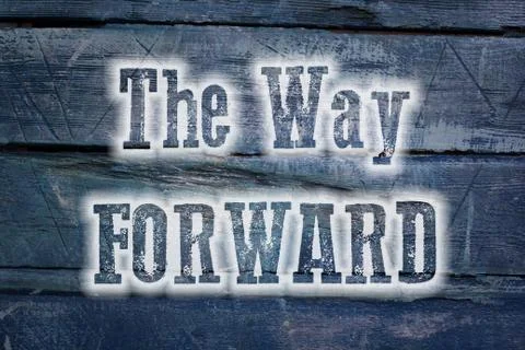 The way forward concept Stock Illustration