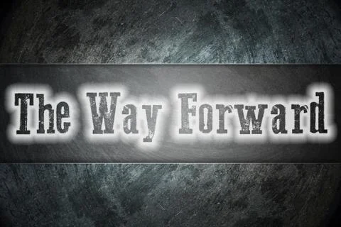 The way forward concept Stock Illustration