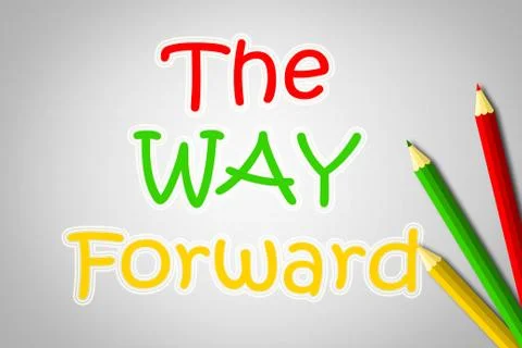The way forward concept Stock Illustration