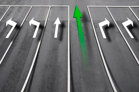 The way forward Stock Illustration