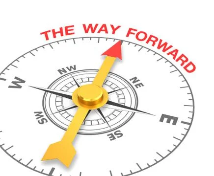 The way forward Stockillustratie