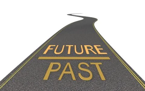 On the way to the future Stock Illustration