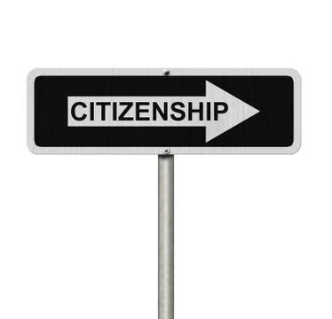 The way to getting Citizenship Stock Illustration