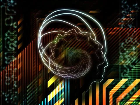 Way of Human Technology Stock Illustration