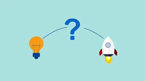 Way from idea to realization 2d Animation with Alpha Matte Stock Footage 336039128