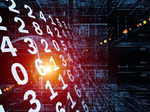 Way of Information Stream Stock Illustration