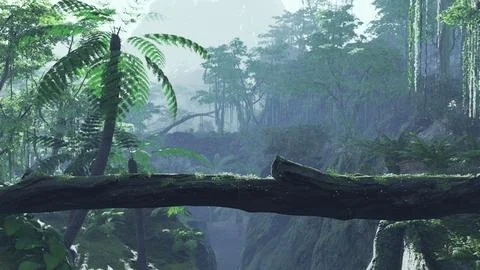 Way in jungle of Malaysia Stock Illustration