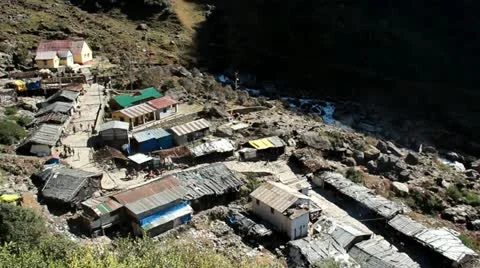 Way To Kedarnath Mandir Stock Footage 20615049