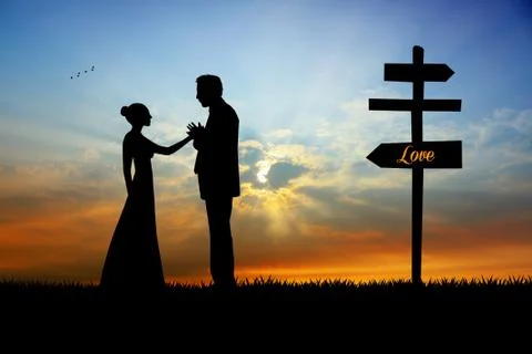 Way of love Stock Illustration