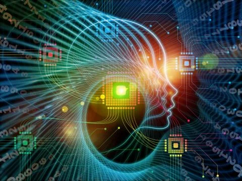 Way of Machine Consciousness Stock Illustration