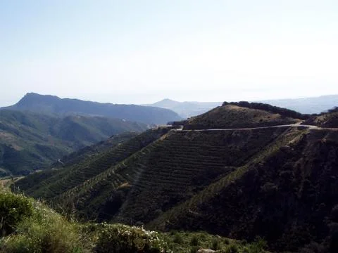Way on the mountain Foto stock