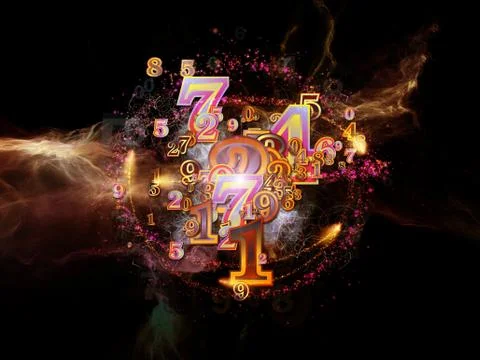 Way of Numbers Stock Illustration