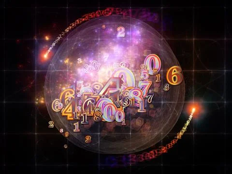 Way of Numbers Stock Illustration