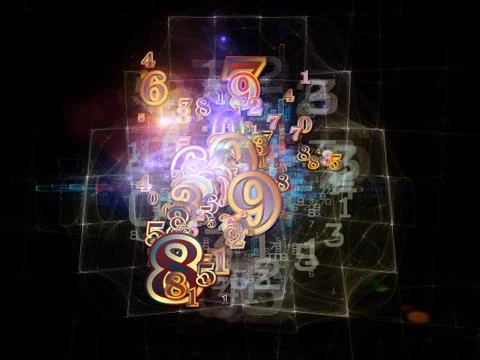 Way of Numbers 스톡 일러스트